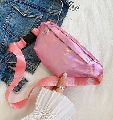 Поясна сумка рожева shine (615269612589) купити, ціна 198 грн, Фото 514