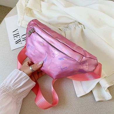 Поясна сумка рожева shine (615269612589) купити, ціна 198 грн, Фото 414