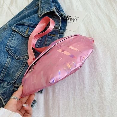 Поясна сумка рожева shine (615269612589) купити, ціна 198 грн, Фото 914