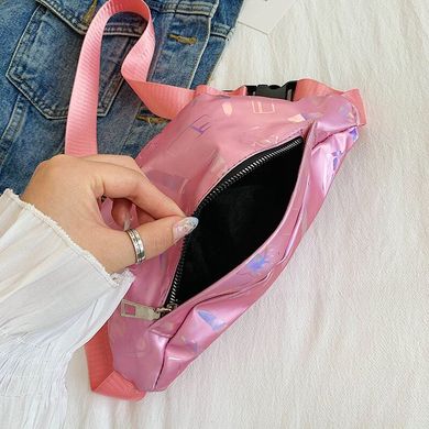 Поясна сумка рожева shine (615269612589) купити, ціна 198 грн, Фото 214