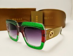 Окуляри Gucci 10408 Green-red купити, ціна 590 грн, Фото 14