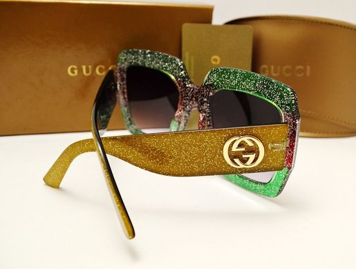 Окуляри Gucci 10408 Green-red купити, ціна 590 грн, Фото 24