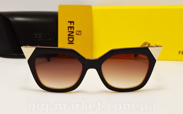 Окуляри Fendi FF0060/S Brown купити, ціна 2 800 грн, Фото 25