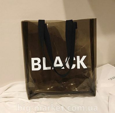 Силиконовая сумка шоппер черная Black (591846261643) купить, цена 302 грн, Фото 18