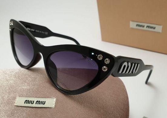 Окуляри Miu Miu Smu 05 чорні купити, ціна 620 грн, Фото 16