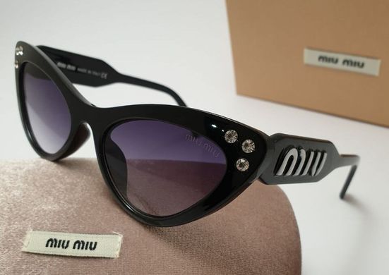 Окуляри Miu Miu Smu 05 чорні купити, ціна 620 грн, Фото 66