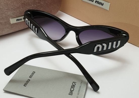 Окуляри Miu Miu Smu 05 чорні купити, ціна 620 грн, Фото 46