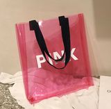 Силіконова сумка шоппер рожева Pink (591846261643)