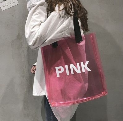 Силіконова сумка шоппер рожева Pink (591846261643) купити, ціна 382 грн, Фото 36