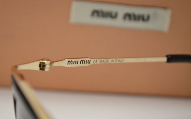 Окуляри Miu Miu smu 55P Black купити, ціна 1 782 грн, Фото 78