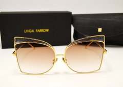 Окуляри Linda Farrow LF 813 Lux Brown купити, ціна 2 800 грн, Фото 14