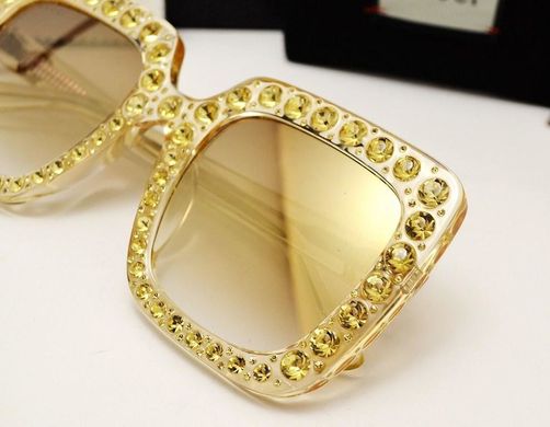 Окуляри Gucci GG 0148/S Gold-Shine купити, ціна 4 560 грн, Фото 45