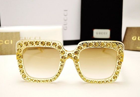 Окуляри Gucci GG 0148/S Gold-Shine купити, ціна 4 560 грн, Фото 25