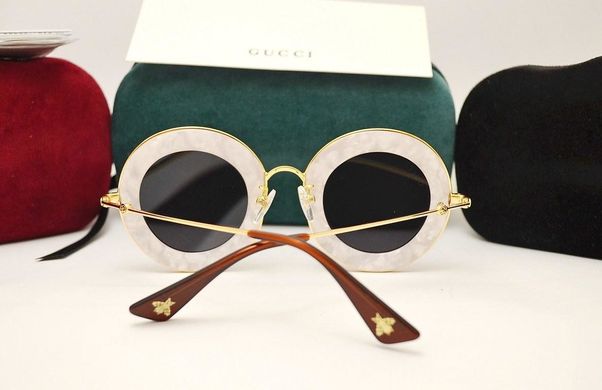 Окуляри Gucci GG 0113S L'Aveugle Par Amour Pearl купити, ціна 2 223 грн, Фото 48