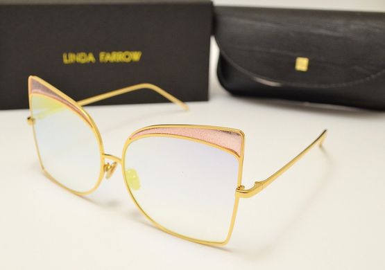 Окуляри Linda Farrow LF 813 Lux Pink-Mirror купити, ціна 2 800 грн, Фото 23