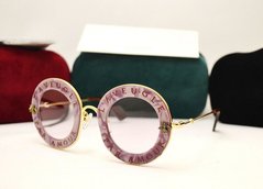 Окуляри Gucci GG 0113S L'Aveugle Par Amour Lilac-Pearl купити, ціна 2 800 грн, Фото 14
