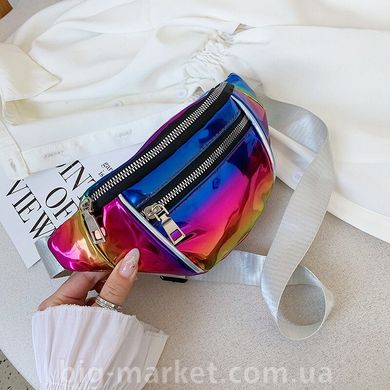 Поясная сумка глянцевая разноцветная (615268752295) купить, цена 158 грн, Фото 113