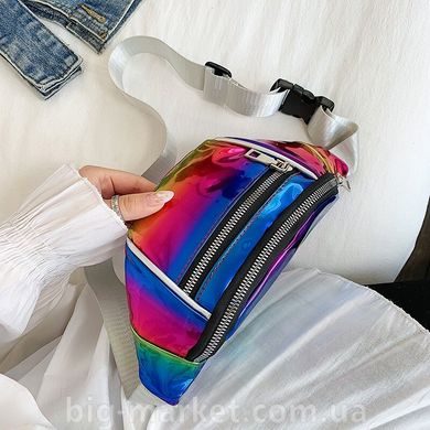 Поясная сумка глянцевая разноцветная (615268752295) купить, цена 158 грн, Фото 313