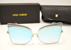 Окуляри Linda Farrow LF 813 Lux Blue-Mirror купити, ціна 2 800 грн, Фото 14