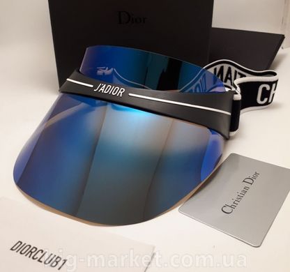 Козырек от солнца Dior Club 1 Visor (зеркально-синий) купить, цена 850 грн, Фото 46