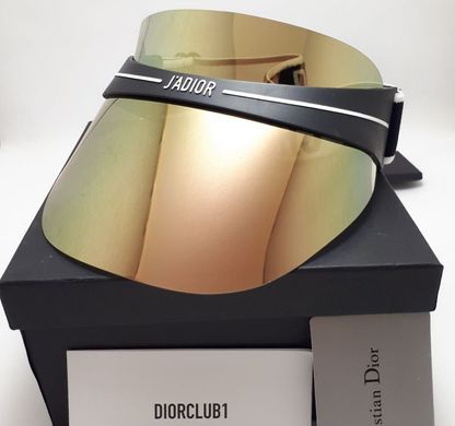 Козырек от солнца Dior Club 1 Visor (зеркально-золотой) купить, цена 850 грн, Фото 410