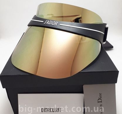 Козырек от солнца Dior Club 1 Visor (зеркально-золотой) купить, цена 723 грн, Фото 410