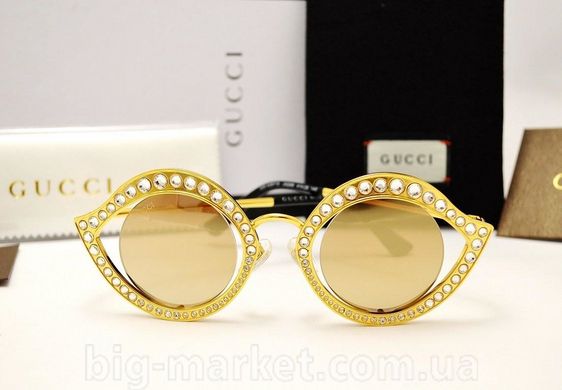 Окуляри Gucci GG 4287/S Gold-Mirror купити, ціна 4 332 грн, Фото 26