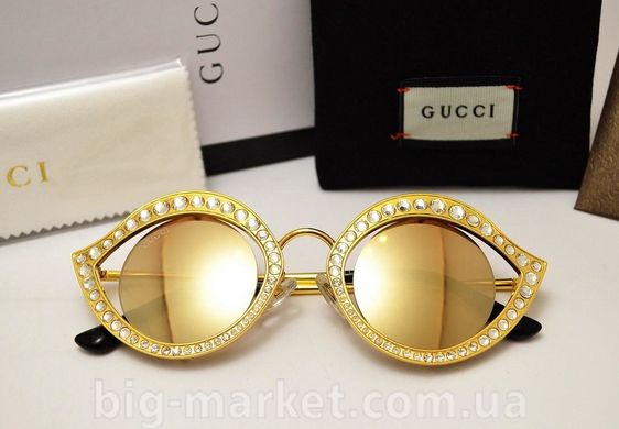 Окуляри Gucci GG 4287/S Gold-Mirror купити, ціна 4 332 грн, Фото 46