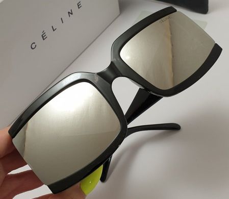 Окуляри Celine 084 чорні з дзеркальною лінзою купити, ціна 610 грн, Фото 44