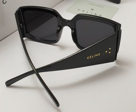 Очки Celine 084 черные с зеркальной линзой купить, цена 610 грн, Фото 24
