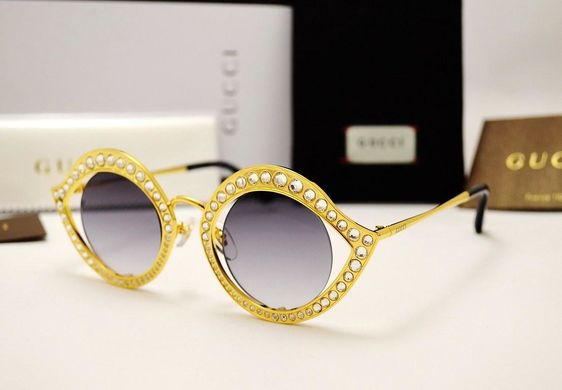 Окуляри Gucci GG 4287/S Gold-Grey купити, ціна 3 876 грн, Фото 16