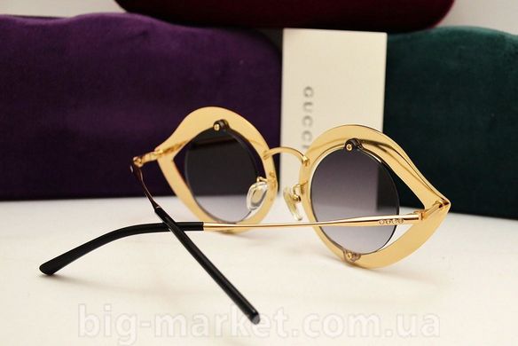 Окуляри Gucci GG 0046 Gold-Grey купити, ціна 2 988 грн, Фото 47