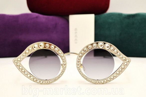 Окуляри Gucci GG 0046 Silver купити, ціна 2 988 грн, Фото 26