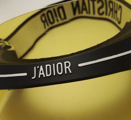 Козирок від сонця Dior Club 1 J'adior Visor (жовтий) купити, ціна 850 грн, Фото 26