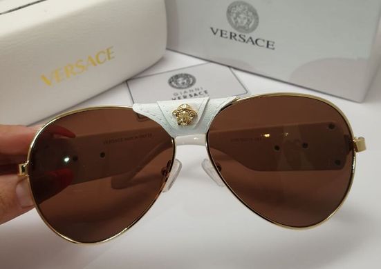 Окуляри Versace 2150 коричневі купити, ціна 600 грн, Фото 27