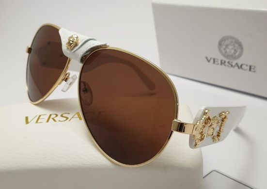 Окуляри Versace 2150 коричневі купити, ціна 600 грн, Фото 17