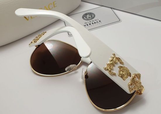 Окуляри Versace 2150 коричневі купити, ціна 600 грн, Фото 57