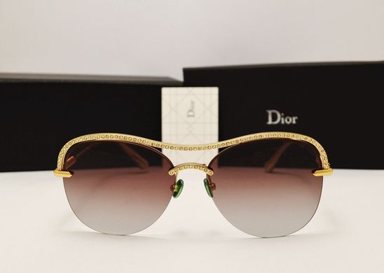 Окуляри Dior SPELTRAL 72 Brown-Gold купити, ціна 2 800 грн, Фото 25