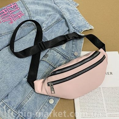 Поясна сумка рожева double (596534640447) купити, ціна 283 грн, Фото 35
