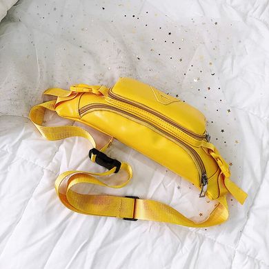 Сумка на пояс жовта бананка (591305360120) купити, ціна 326 грн, Фото 518