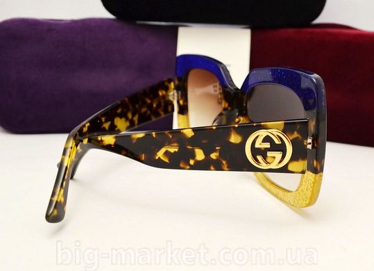Окуляри Gucci GG 0083/S Blue-Gold купити, ціна 2 964 грн, Фото 35