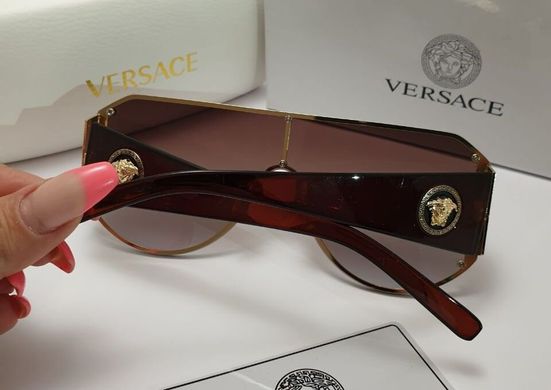 Окуляри Versace 23081 Коричневі купити, ціна 585 грн, Фото 35