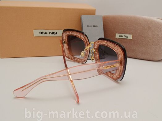 Окуляри Miu Miu Reveal smu 01 R Gray-Pink купити, ціна 2 800 грн, Фото 47