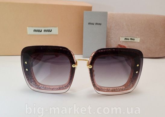 Окуляри Miu Miu Reveal smu 01 R Gray-Pink купити, ціна 2 800 грн, Фото 77