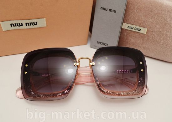 Окуляри Miu Miu Reveal smu 01 R Gray-Pink купити, ціна 2 800 грн, Фото 37