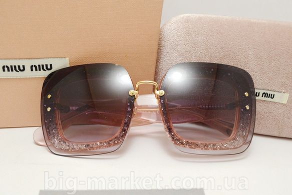 Окуляри Miu Miu Reveal smu 01 R Gray-Pink купити, ціна 2 800 грн, Фото 27