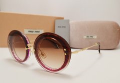Окуляри Miu Miu SMU 55 R Brown-Pink купити, ціна 2 800 грн, Фото 16