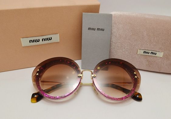 Окуляри Miu Miu SMU 55 R Brown-Pink купити, ціна 2 800 грн, Фото 66