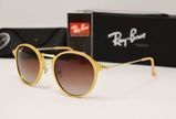 Окуляри Ray-Ban Round Fleck RB 2448 Gold купити, ціна 1 425 грн, Фото 17