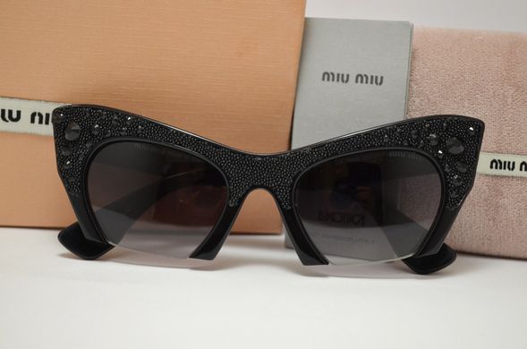 Окуляри Miu Miu SMU 02 QS Black купити, ціна 2 800 грн, Фото 68